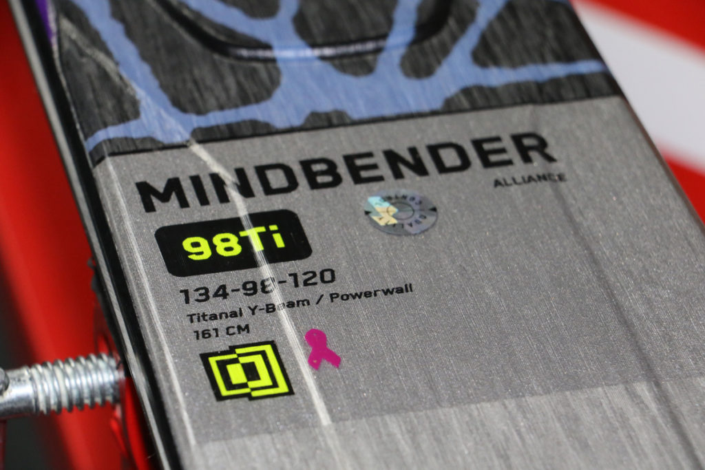 2022 K2 Mindbender 98Ti Alliance 168cm Used Demo Skis w