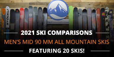 2021 Ski Comparisons: Men's Mid 90mm All Mountain Ski Guide Intro Image
