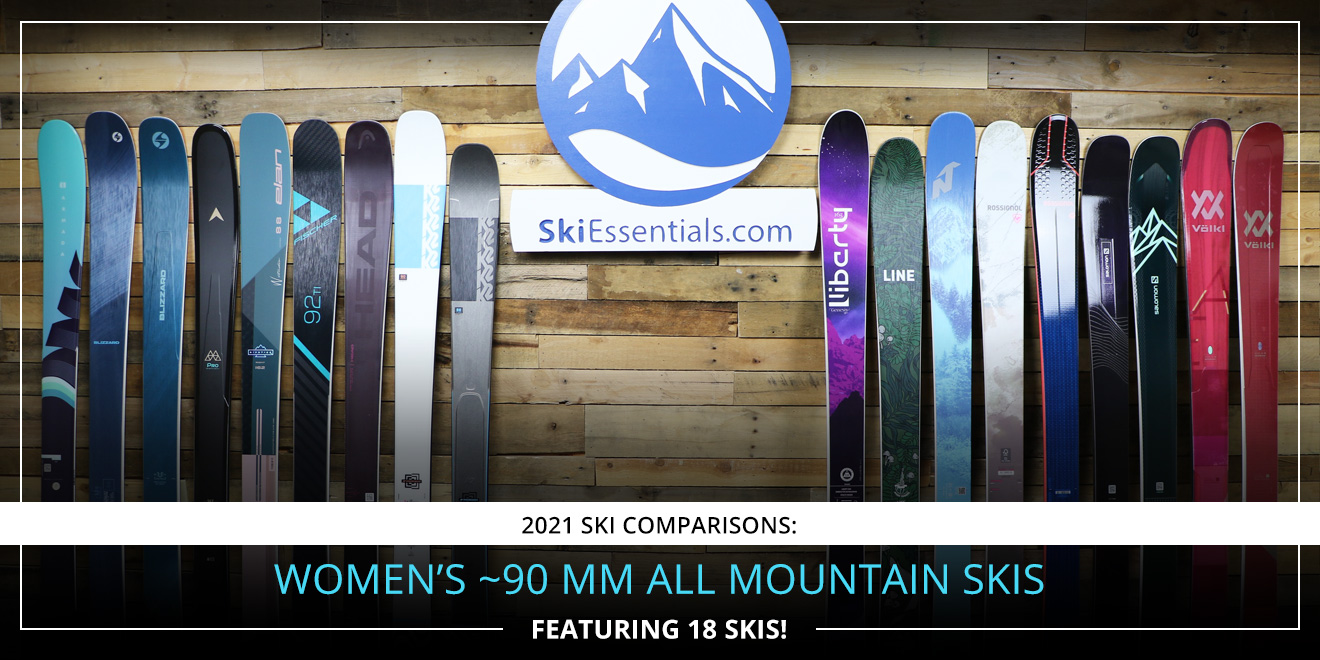 2021 Ski Comparisons: Women's 90mm All Mountain Ski Guide Lead Image