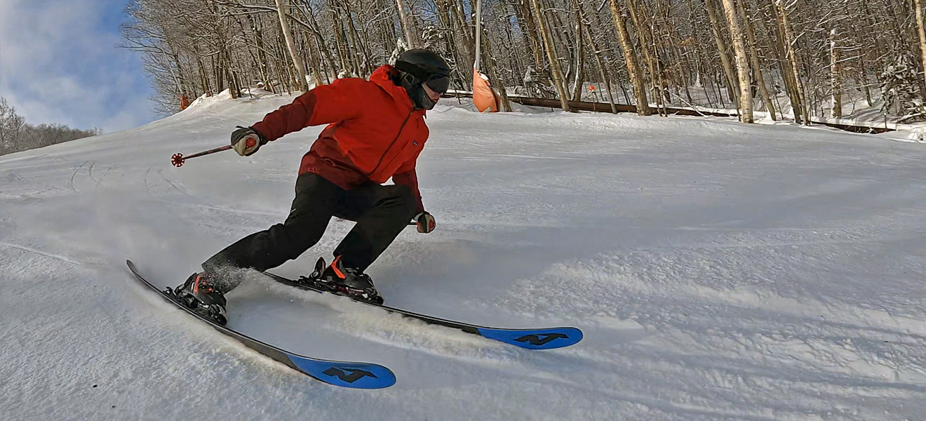2022 Nordica Enforcer 104 Free Ski Review: Full Width Action Image 2