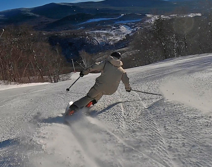 2022 Nordica Enforcer 104 Free Ski Review: Half Width Action Image 1