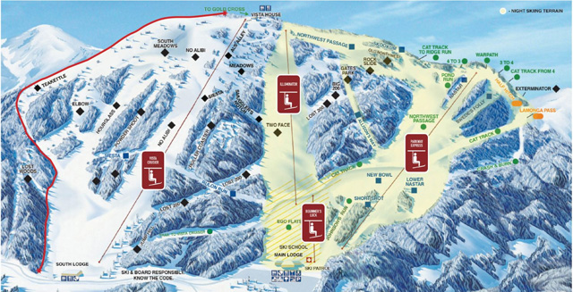 Top Five Fridays January 8, 2021: Mount Spokane Uphill Trail Map Image