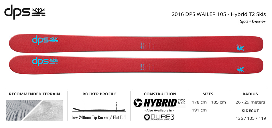 16 Dps Wailer 105 Hybrid T2 Ski Review Chairlift Chat