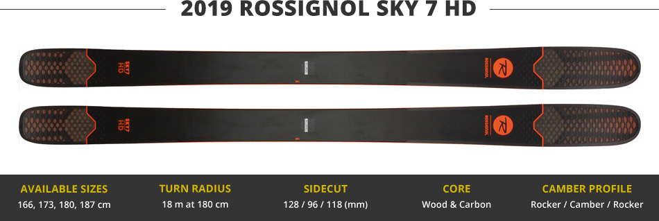 Which Skis Should I Buy? Comparing All Mountain Skis in the 100mm Range - 2019 Edition: 2019 Rossignol Sky 7 HD Ski Image