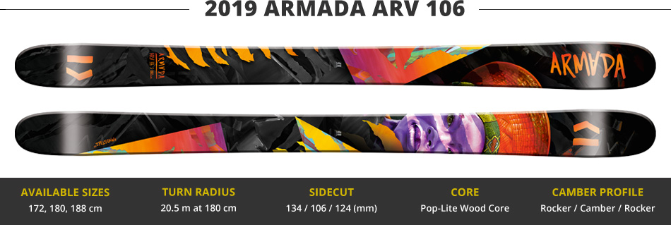 Which Skis Should I Buy? Comparing Men's Freeride Skis - 2019 Edition: 2019 Armada ARV 106 Ski Image