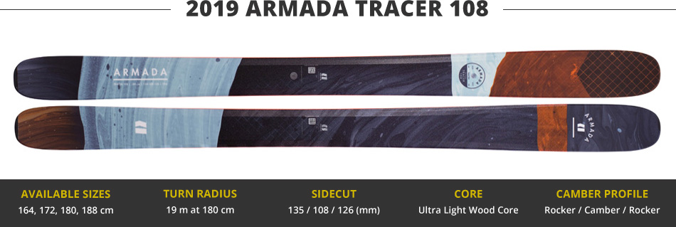 Which Skis Should I Buy? Comparing Men's Freeride Skis - 2019 Edition: 2019 Armada Tracer 108 Ski Image