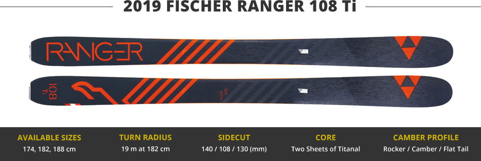Which Skis Should I Buy? Comparing Men's Freeride Skis - 2019 Edition: Fischer Ranger 108 Ti Ski Image