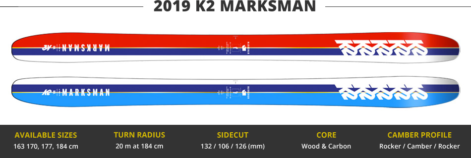 Which Skis Should I Buy? Comparing Men's Freeride Skis - 2019 Edition: K2 Marksman Ski Image