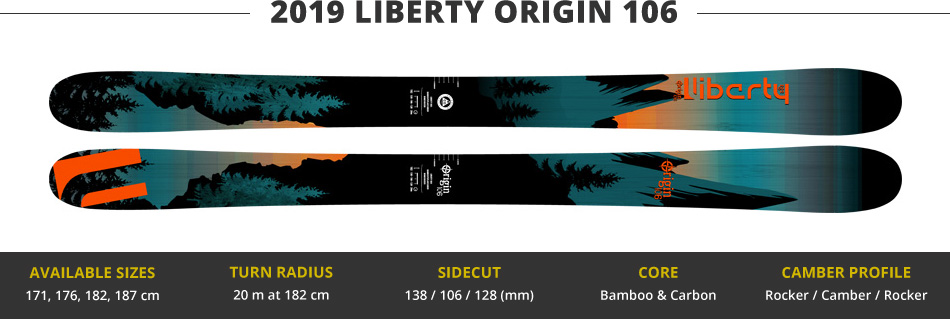 Which Skis Should I Buy? Comparing Men's Freeride Skis - 2019 Edition: Liberty Origin 106 Ski Image