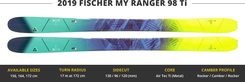 Which Skis Should I Buy? Comparing Women's 100mm Skis - 2019 Edition: 2019 Fischer My Ranger 98 Ti Ski Image