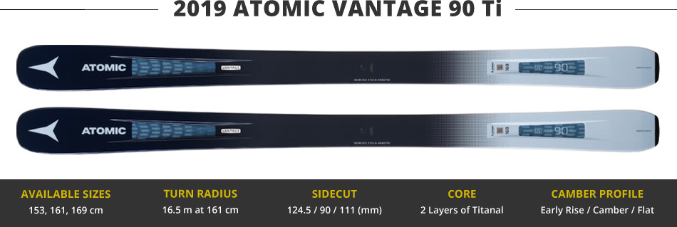 Which Skis Should I Buy? Comparing Women's All Mountain Skis in the 90mm Range - 2019 Edition: 2019 Atomic Vantage 90 Ti Ski Image