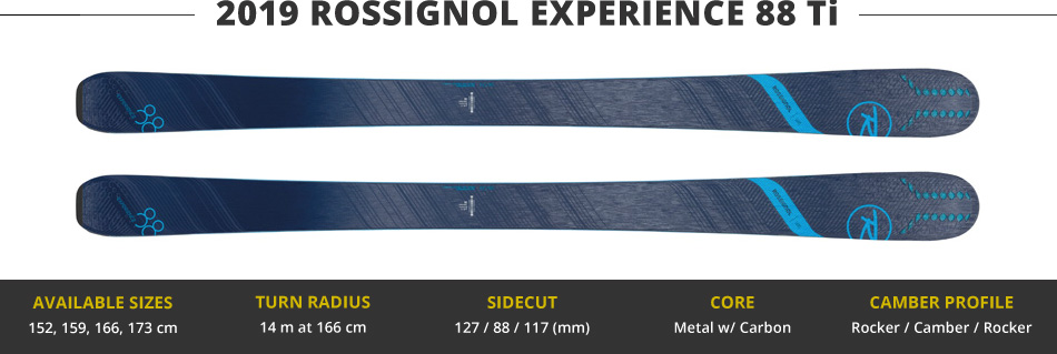 Which Skis Should I Buy? Comparing Women's All Mountain Skis in the 90mm Range - 2019 Edition: 2019 Rossignol Experience 88 Ti Ski Image