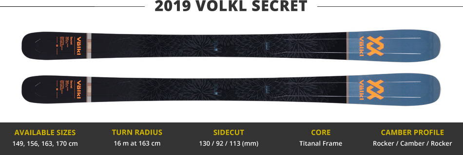 Which Skis Should I Buy? Comparing Women's All Mountain Skis in the 90mm Range - 2019 Edition: 2019 Volkl Secret Ski Image