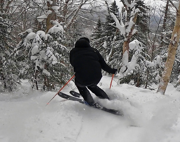 2022 Atomic Maverick 100 Ti Ski Review: Half Width Action Image 1