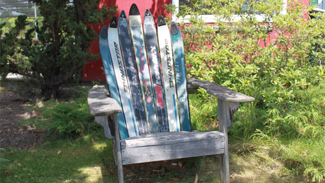 When It's Time to Move On: What to Do With Old Skis: Adirondack Chair Image