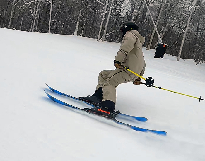 2022 Dynastar M-Free 99 Ski Review: Half Width Action Image 2