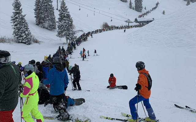 Top Five Fridays March 26, 2021: Long Ski Lift Line Image