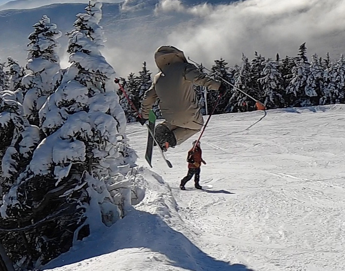 2022 Elan Ripstick 106 Black Edition Ski Review: Half Width Action Image 1