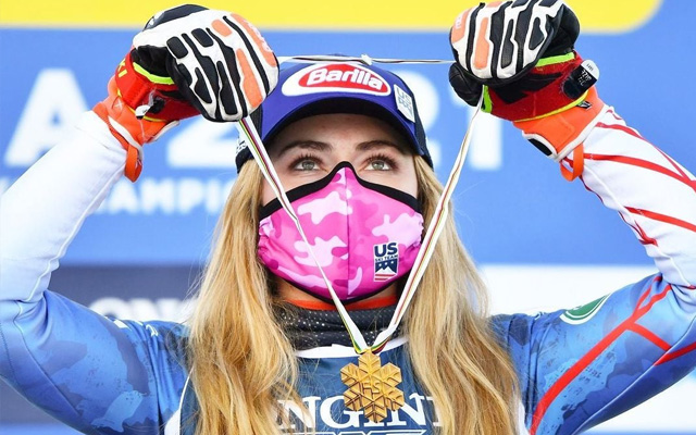 Top Five Fridays April 30, 2021: Mikaela Shiffrin Gold Medal Image