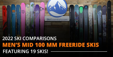 2022 Ski Comparisons: Men's Mid 100 mm Freeride Skis - Intro Image