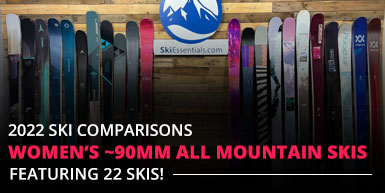 2022 Ski Comparisons: Women's ~90mm All Mountain Skis - Intro Image