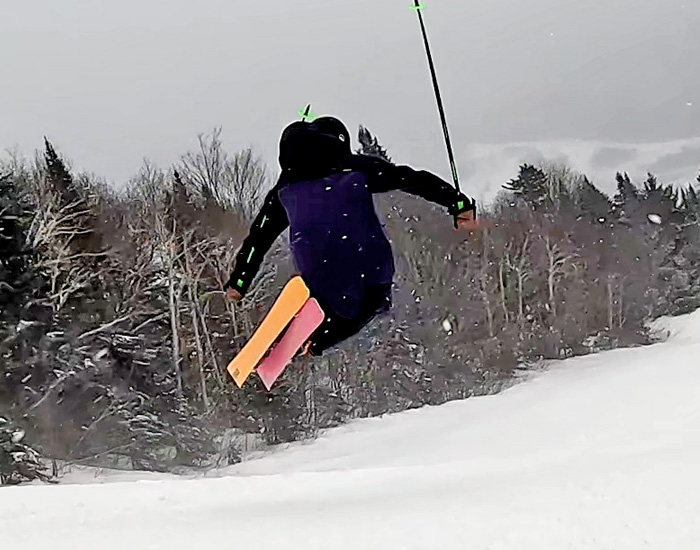 2023 Elan Ripstick Tour 104 Ski Review: Half Width Action Image 1