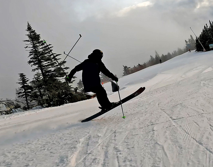 2023 Nordica Enforcer 94 Unlimited Ski Review: Half Width Action Image 1
