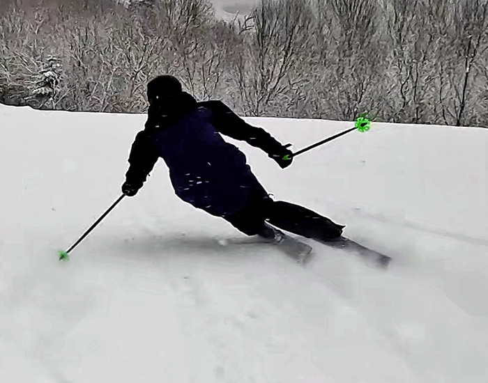 2023 Nordica Enforcer 104 Unlimited Ski Review: Half Width Action Image 2