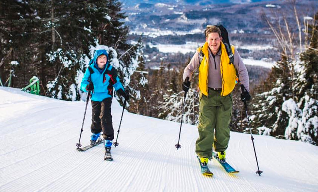 Top Five Fridays January 21, 2022: Uphill Skiers at Black Mountain Ski Area