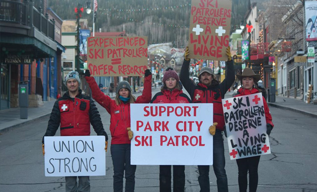 Top Five Fridays January 14, 2022: Park City Ski Patrol Picketing in a Recent Photo