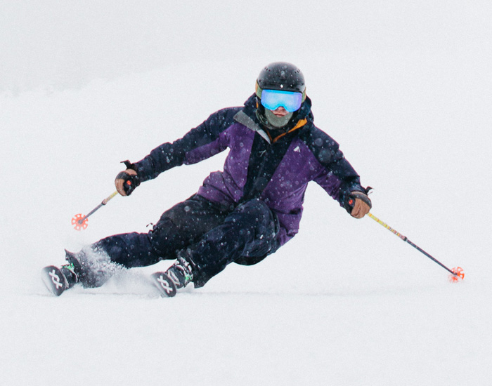 2023 Volkl Mantra 102 Skis: Half Width Action Image 2