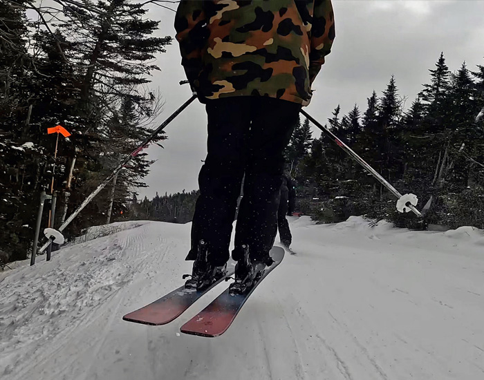 2023 Rossignol Rallybird 92 Skis: Half Width Action Image 2