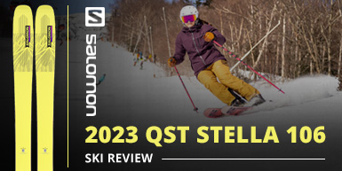 2023 Salomon QST Stella 106 Ski Review: Intro Image