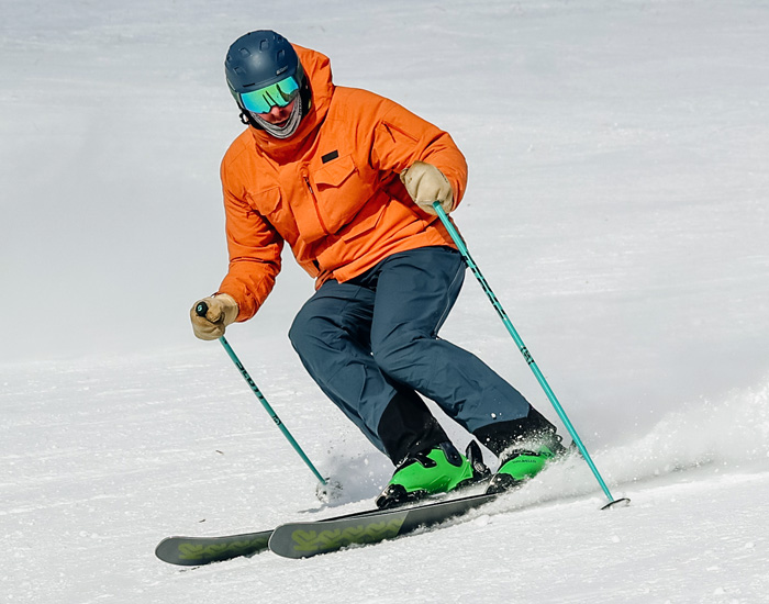 2023 K2 Mindbender 99 Ti Skis: Half Width Action Image 1
