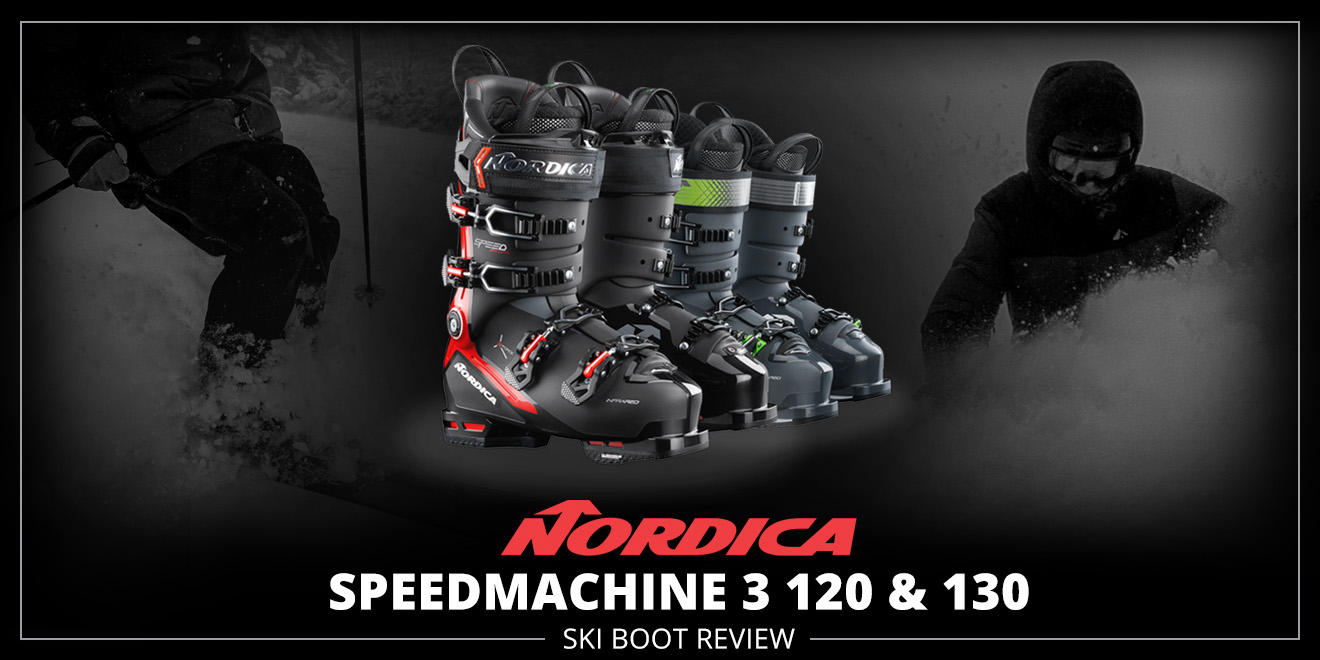 2023 Nordica Speedmachine 3 120 and 130 Ski Boot Review Ski Review: Lead Image