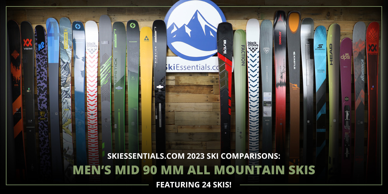 2023 Ski Comparisons: Men's Mid 90mm All Mountain Ski Guide: Lead Image