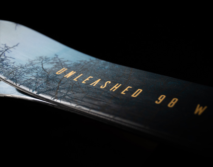 2023 Nordica Unleashed 98 W Skis: 2023 Nordica Unleashed 98 W Tail Closeup Image