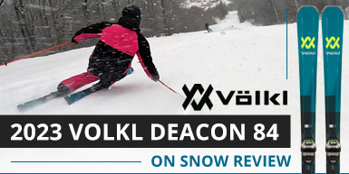 2023 Volkl Deacon 84 On Snow Ski Review: Intro Image