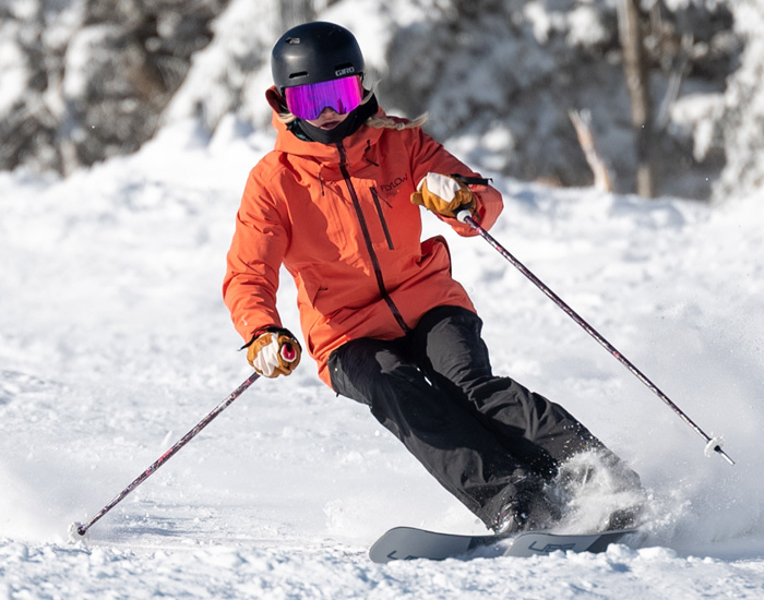 2024 Elan Ripstick 94 W Black Edition Skis: Half Width Action Image 2