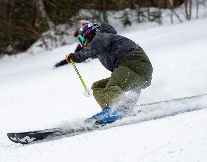 2024 Nordica Steadfast 85 DC Skis: Half Width Action Image 2