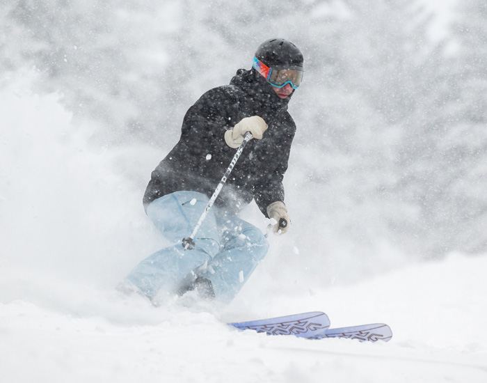 2024 K2 Mindbender 96C Skis: Half Width Action Image 1