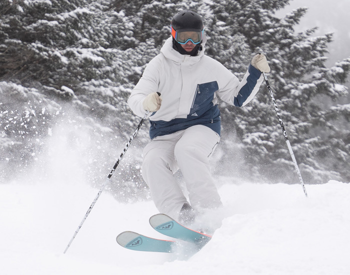 2024 Rossignol Sender Free 110 Skis: Half Width Action Image 1