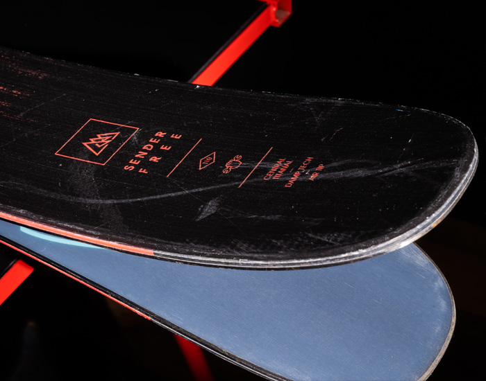 2024 Rossignol Sender Free 110 Skis: Tail Rocker Closeup